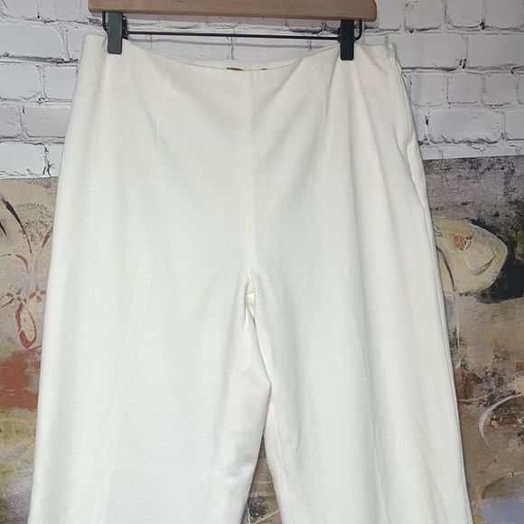 Classic Cream Wide Leg Side Zip Pant 8 Ellen Tracy - Picture 4 of 12